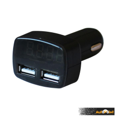 Елетрически вотметър 12/24V с 2 USB порта - 1629