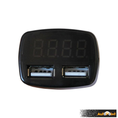 Елетрически вотметър 12/24V с 2 USB порта - 1629