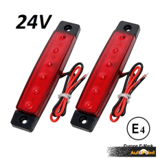 Диоден габарит с 6 LED диода - 24V червен