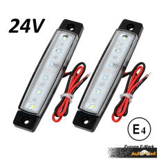 Диоден габарит с 6 LED диода - 24V бял