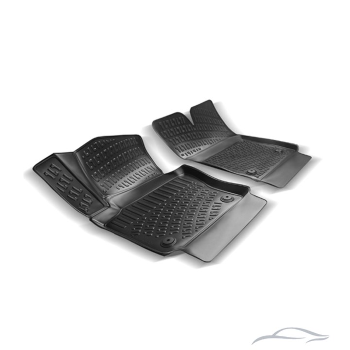 Гумени стелки RizLine съвместими с Volkswagen Caddy Panelvan 2004-2020 / 2 БР/К-Т