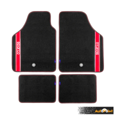 Универсални мокетни стелки Sparco - 03763BRS с червено