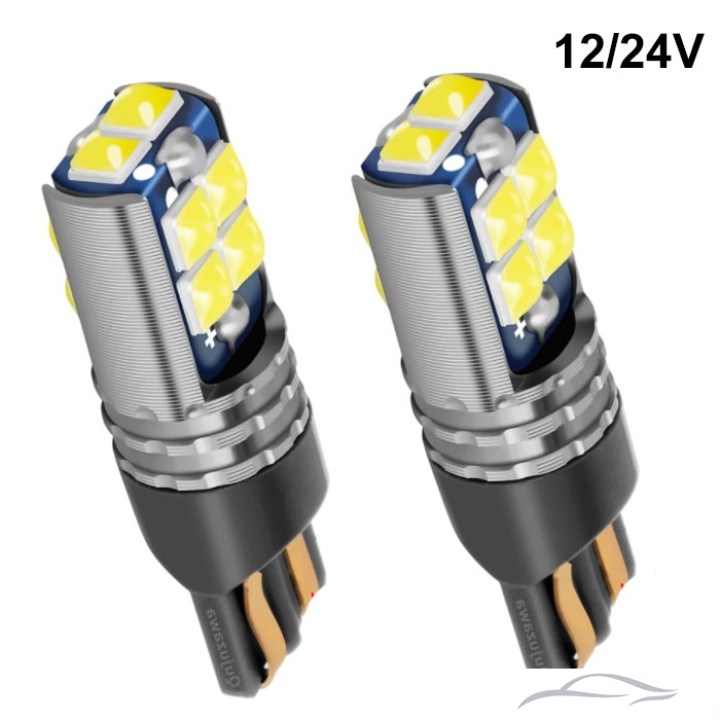 Диодни крушки 3032 10SMD - 12/24V 2бр/к-т