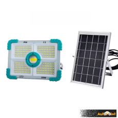 Соларен LED прожектор 100W с външен панел и дистанционно управление