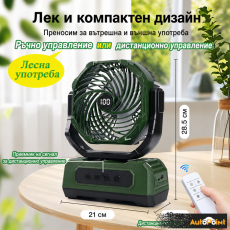Вентилатор PA1567 + батерия и дистанционно