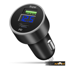 Адаптер за запалка с USB и волтметър PA1428