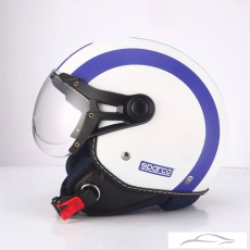 Каска за мотор Sparco BHR sp-501 бяло / синя 55332 размер M