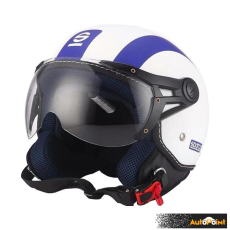 Каска за мотор Sparco BHR sp-501 бяло / синя 13206 размер L