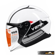 Мото каска YEMA 662-1 - XL - Бяло
